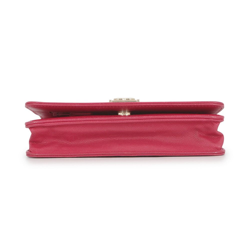 Chanel Chain Wallet Boy CC Logo Caviar Leather Shoulder — view 3