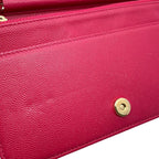 Chanel Chain Wallet Boy CC Logo Caviar Leather Shoulder — view 9