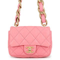 Chanel Chain Shoulder Bag Quilted CC Logo Leather