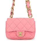 Chanel Chain Shoulder Bag Quilted CC Logo Leather