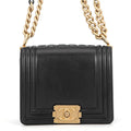 Chanel Chain Shoulder Bag Boy Black