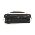 Chanel 22 Mini CC Logo Shiny Calfskin 2-Way Shoulder Bag Black White — view 3