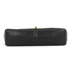 Chanel Chain Shoulder Bag Quilted 25 CC Logo Diana Caviar Leather Black — view 3