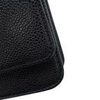 Chanel Chain Wallet Caviar Leather CC Logo Shoulder Bag Black — view 7
