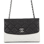 Chanel Chain Wallet Quilted CC Logo Double Face Lambskin Black Shoulder