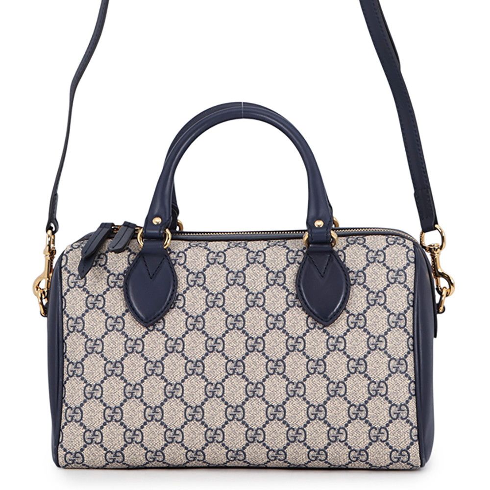 Gucci GG Supreme Leather Boston Bag 2-Way