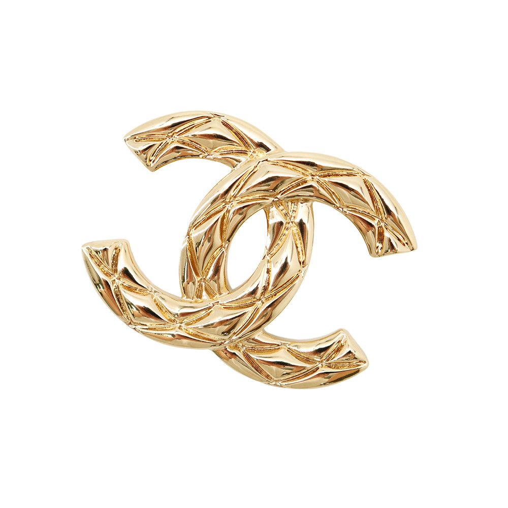 Chanel Brooch CC Logo Metal 26