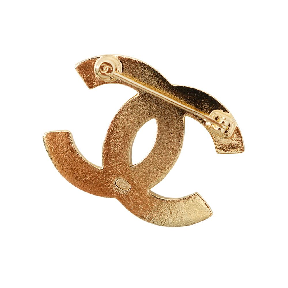 Chanel Brooch CC Logo Metal 26 — view 3