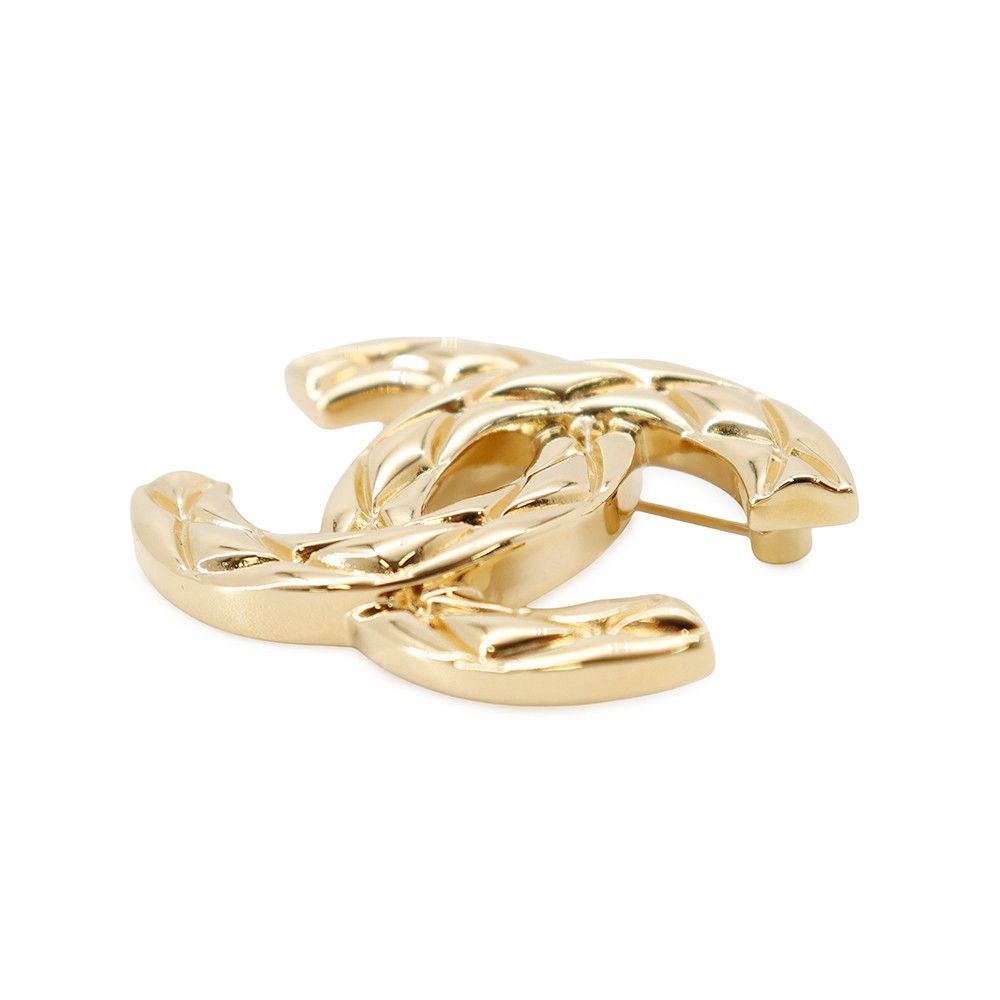 Chanel Brooch CC Logo Metal 26 — view 2