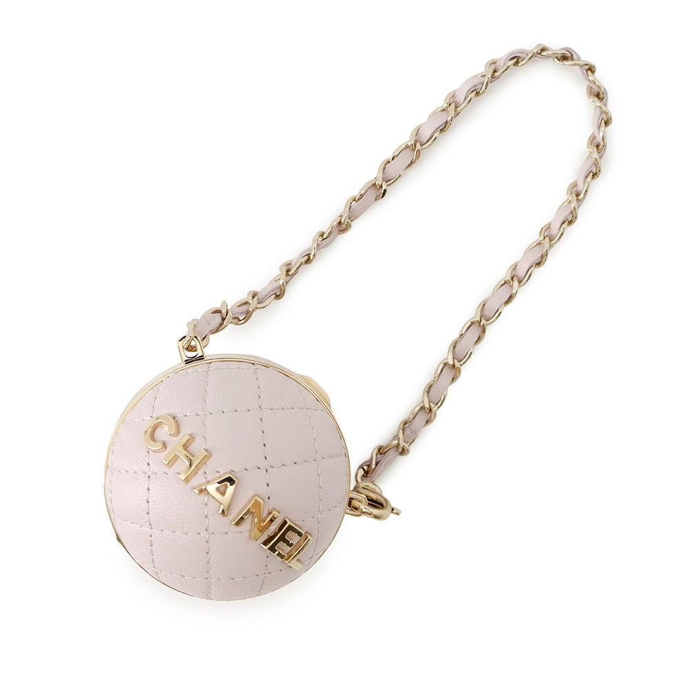 Chanel Bag Charm Mini Logo Lambskin