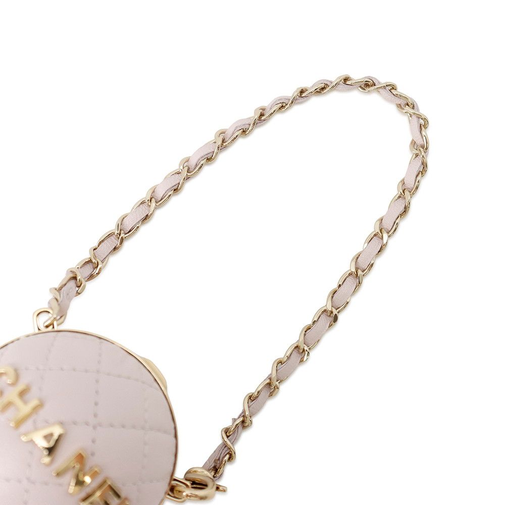 Chanel Bag Charm Mini Logo Lambskin — view 4