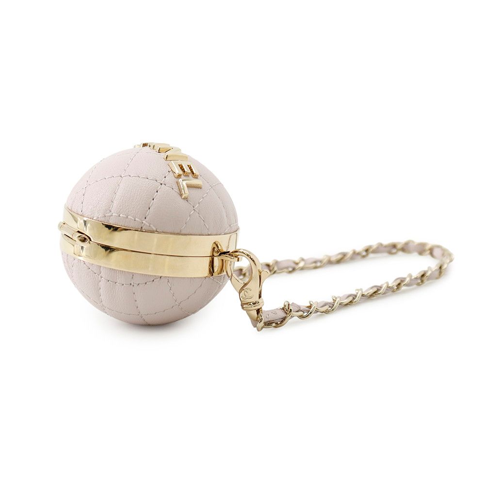 Chanel Bag Charm Mini Logo Lambskin — view 2