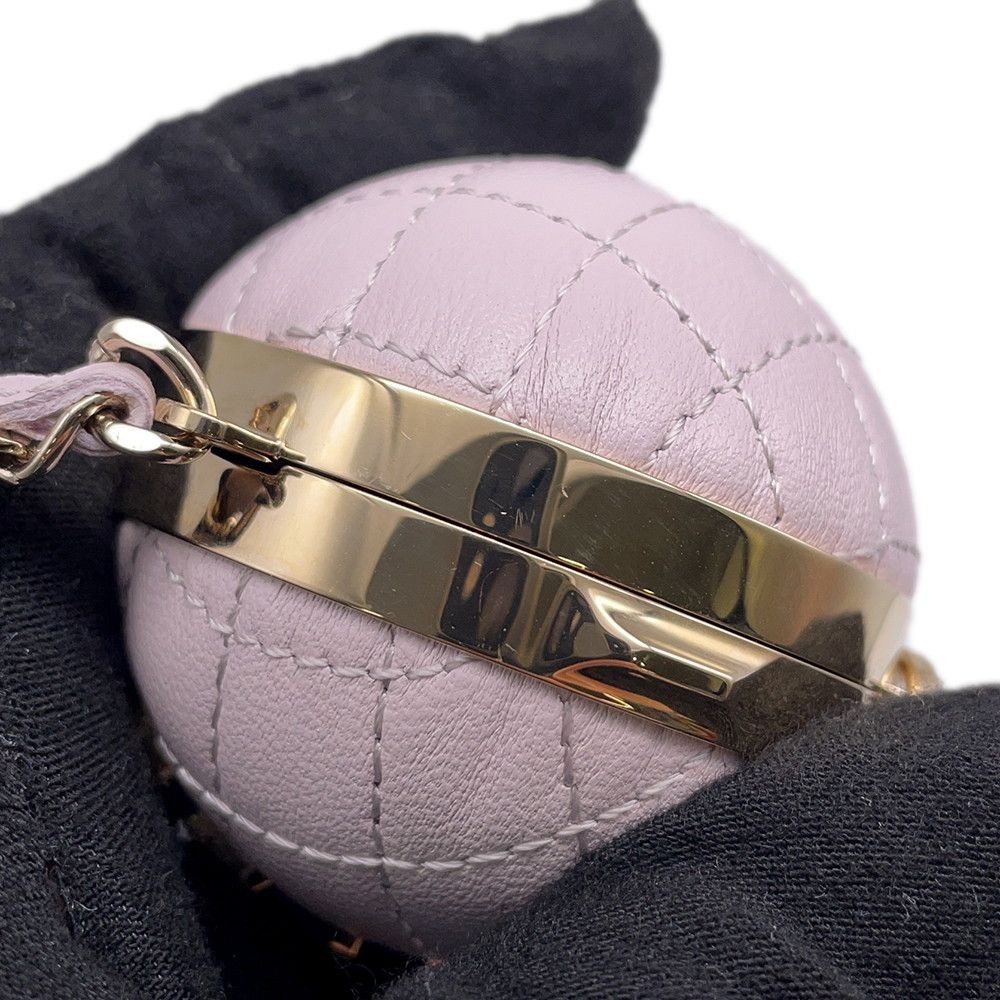 Chanel Bag Charm Mini Logo Lambskin — view 6