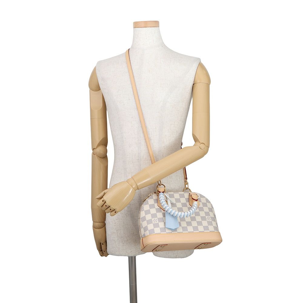 Louis Vuitton Handbag Damier Azur Alma BB Bag Lace Up Handle — view 5