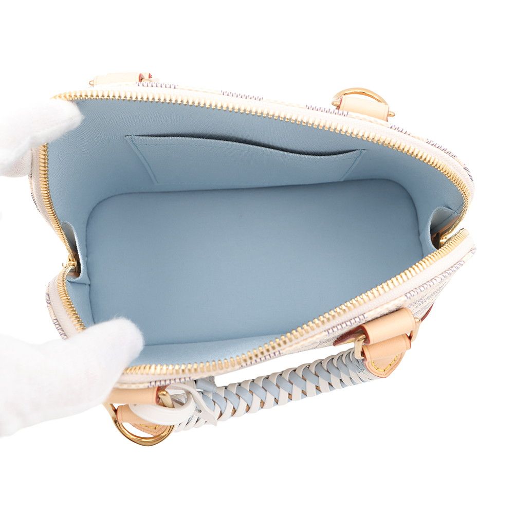 Louis Vuitton Handbag Damier Azur Alma BB Bag Lace Up Handle — view 6