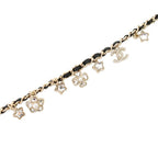 Chanel Necklace CC Logo Charm Rhinestone Faux Pearl B Choker — view 2