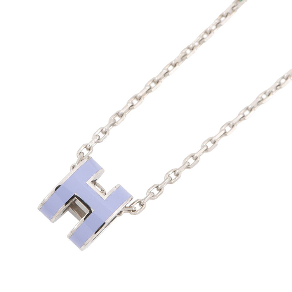 Hermes Necklace Mini Pop Lila Silver Hpop