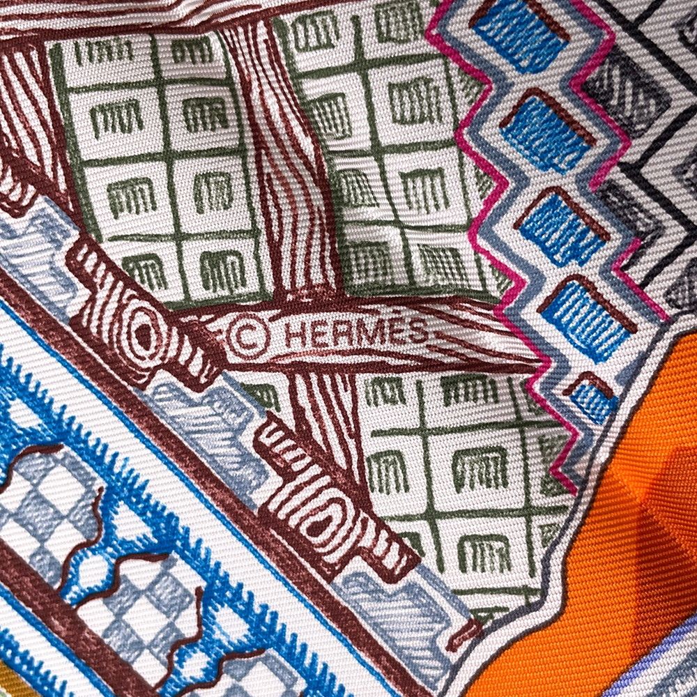 Hermes Scarf Carre 90 Super Silk Quest — view 3