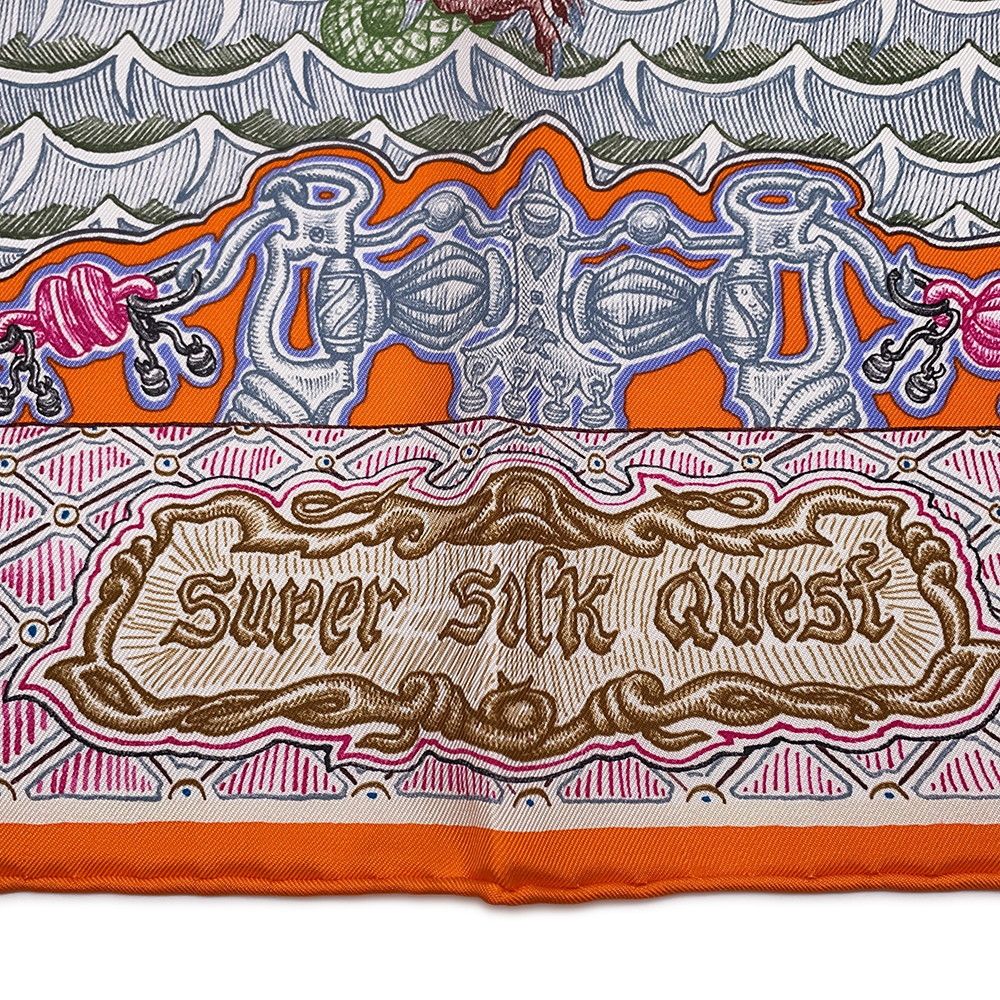 Hermes Scarf Carre 90 Super Silk Quest — view 2