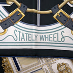Hermes Scarf Carre 90 Stately Wheels Silk — view 3
