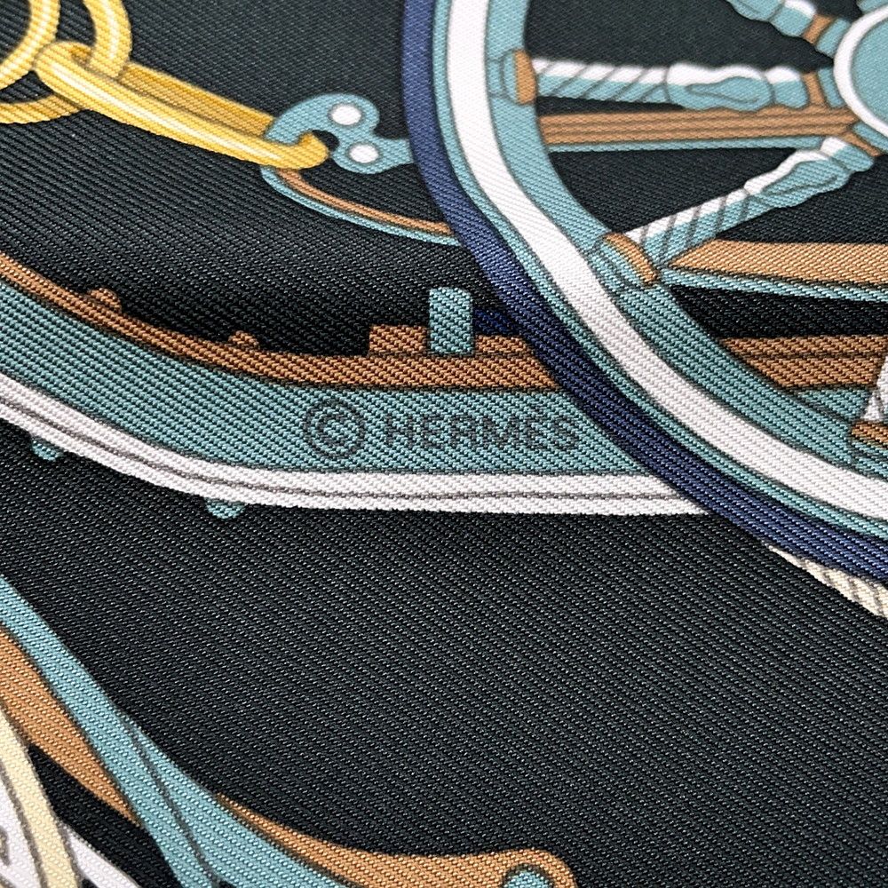 Hermes Scarf Carre 90 Stately Wheels Silk — view 4