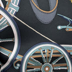 Hermes Scarf Carre 90 Stately Wheels Silk — view 2