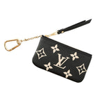 Louis Vuitton Coin Case Bicolor Monogram Empreinte Card Key Pochette Cles Black