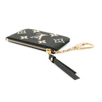 Louis Vuitton Coin Case Bicolor Monogram Empreinte Card Key Pochette Cles Black — view 2