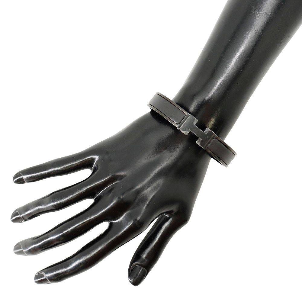 Hermes Bracelet Click HH Black Bangle — view 4