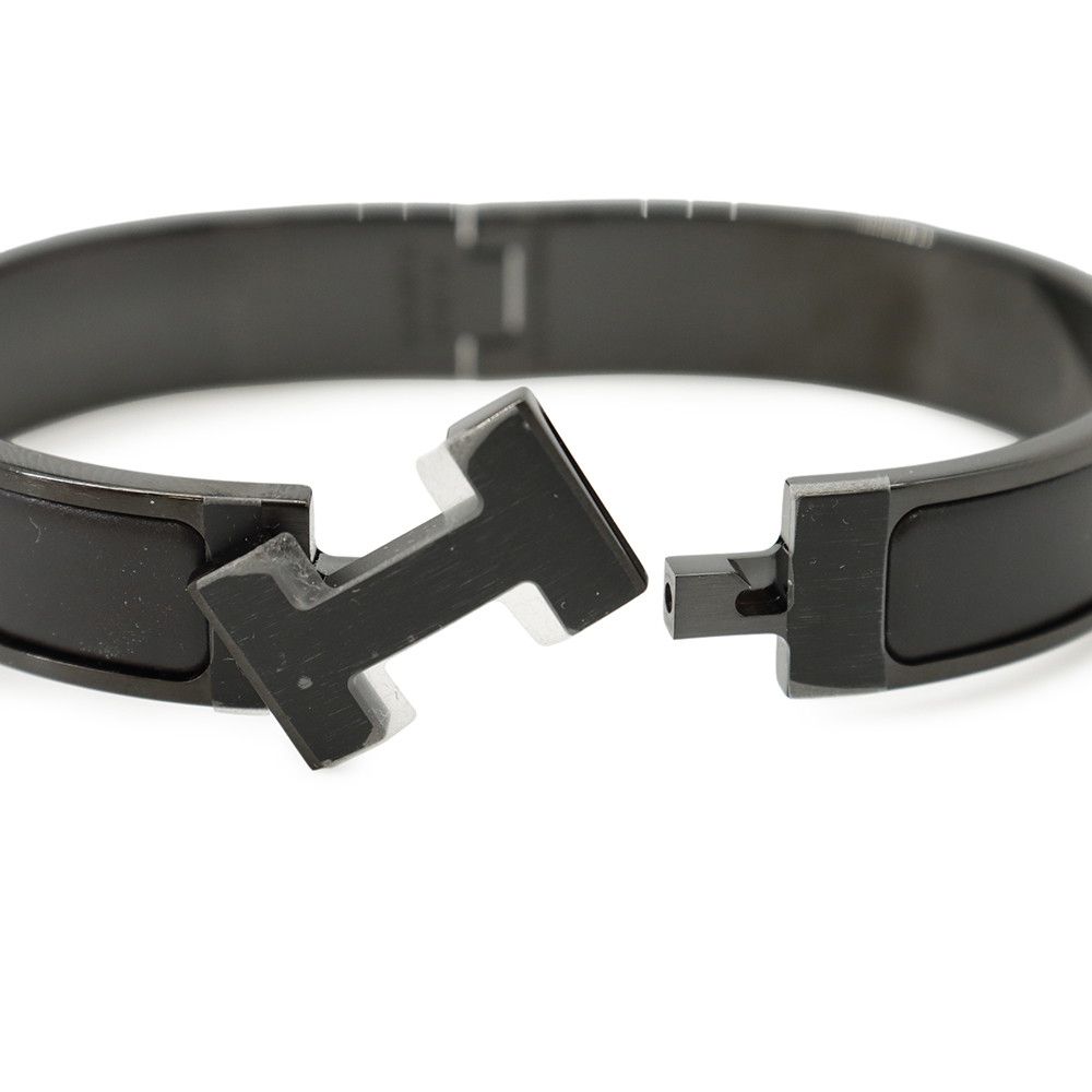 Hermes Bracelet Click HH Black Bangle — view 5