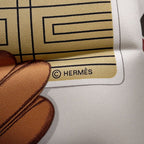 Hermes Scarf Carre 90 L'heure Des Gants Gloves Watch White — view 4
