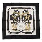 Hermes Scarf Carre 20 Nano Brides de Gala Silk White Black