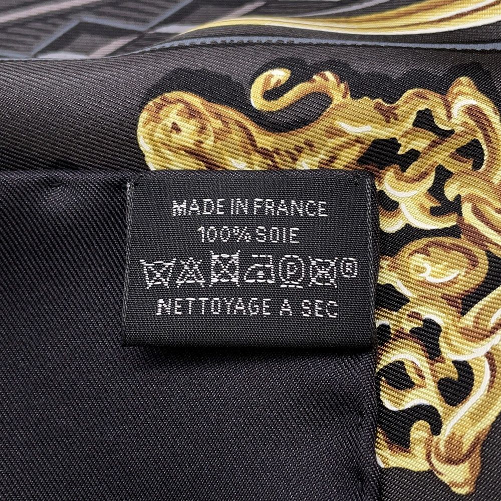 Hermes Scarf Carre 20 Nano Brides de Gala Silk White Black — view 5