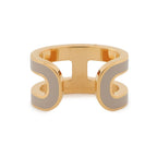 Hermes Pop Brown Glace Gold Earring — view 3