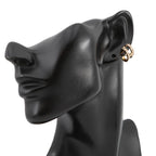 Hermes Pop Brown Glace Gold Earring — view 4