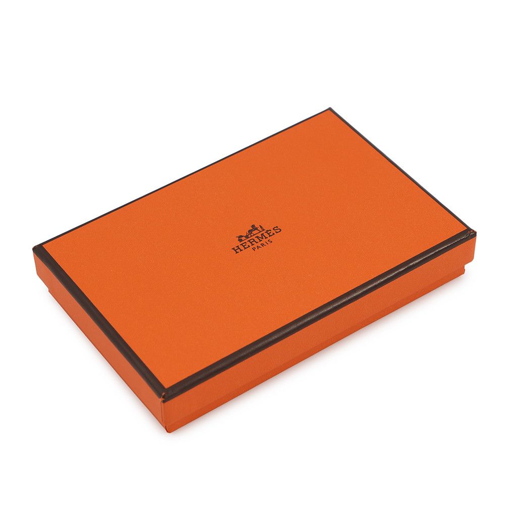Hermes Coin Case Calvi Duo Grimisty Silver Chevre Mysore — view 8