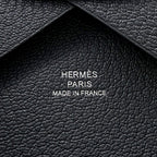 Hermes Coin Case Calvi Duo Grimisty Silver Chevre Mysore — view 7