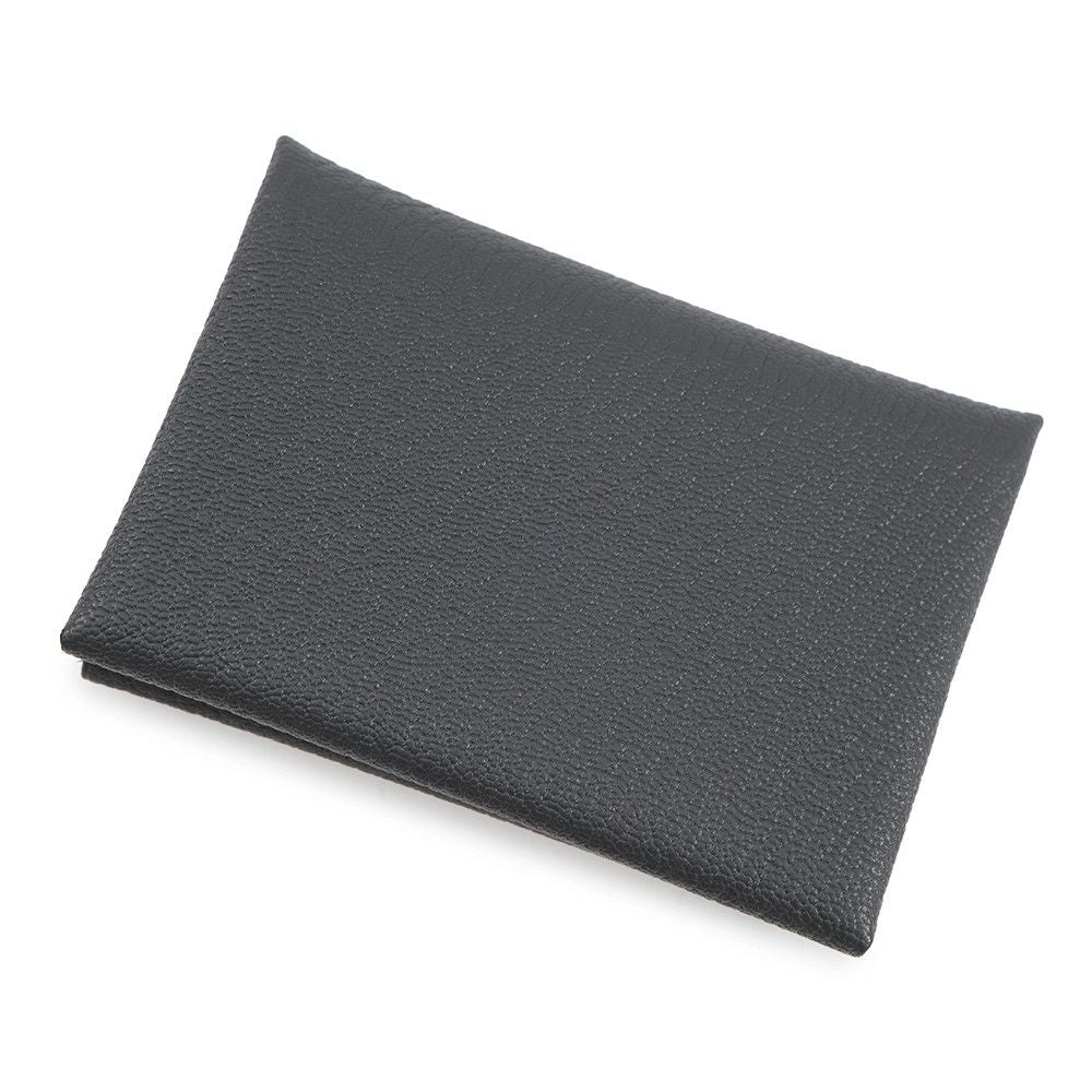Hermes Coin Case Calvi Duo Grimisty Silver Chevre Mysore