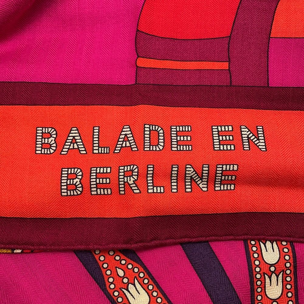 Hermes Shawl Carre 140 Geant Bae Roulis Balade en Berli Cashmere Silk Scarf — view 3