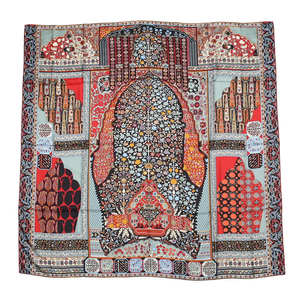 Hermes Shawl Carre 140 Geant Persian Carpet Tapis Persans Silk Scarf