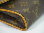 Louis Vuitton LV Pochette Florentine Monogram Pouch Case Brown — view 6