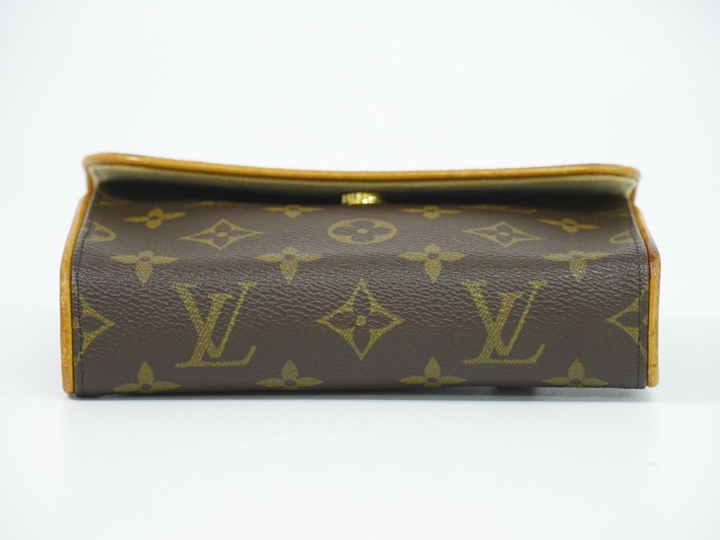 Louis Vuitton LV Pochette Florentine Monogram Pouch Case Brown — view 4