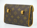 Louis Vuitton LV Pochette Florentine Monogram Pouch Case Brown — view 3