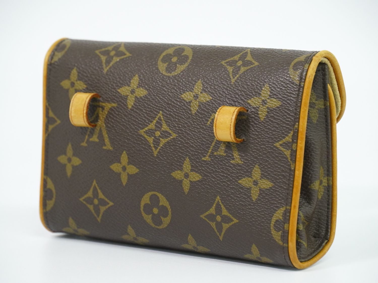 Louis Vuitton LV Pochette Florentine Monogram Pouch Case Brown — view 3