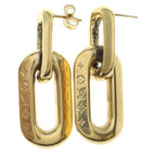 Louis Vuitton Book le Dreuille 2 Maillon PM Earrings Gold — view 3