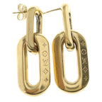 Louis Vuitton Book le Dreuille 2 Maillon PM Earrings Gold — view 4