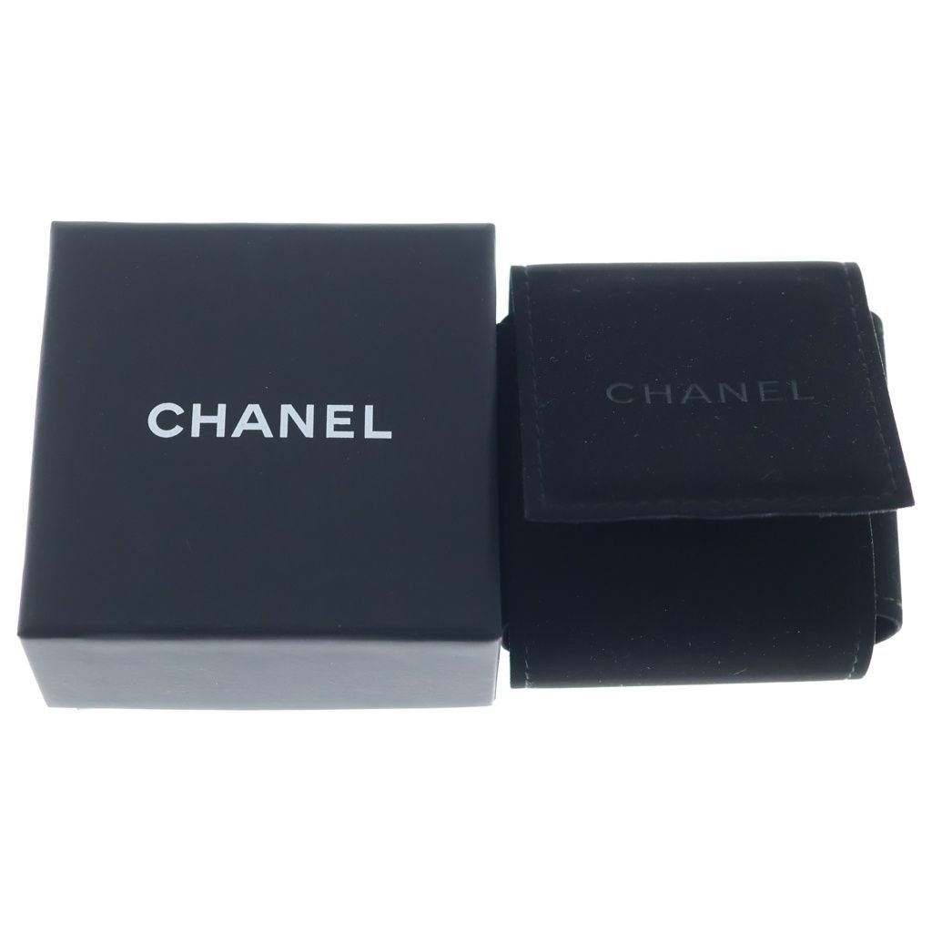 Chanel CC Logo Rhinestone Drop Earrings Gold — view 6