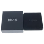 Chanel CC Logo Rhinestone Hoop Drop Earrings Gold — view 6