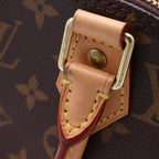 Louis Vuitton Monogram Alma BB 2-Way Shoulder Bag Brown Leather Gold — view 7