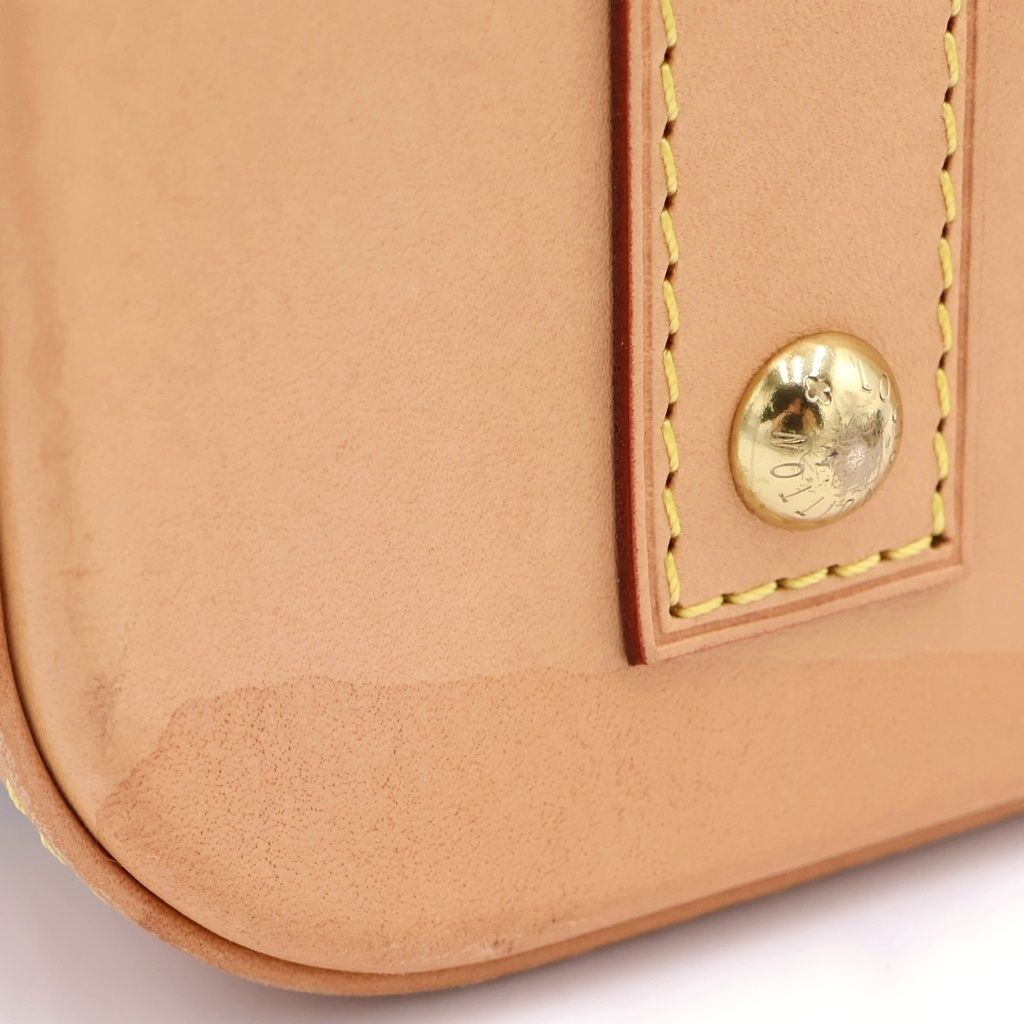 Louis Vuitton Monogram Alma BB 2-Way Shoulder Bag Brown Leather Gold — view 6